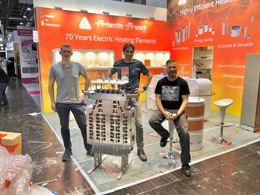 Happy faces after turning stand design to reality