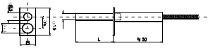 Stick Thermocouples/ Resistance Sensors - TES-LP34