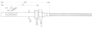 Air Thermocouples/ Resistance Sensors - TEL-N7