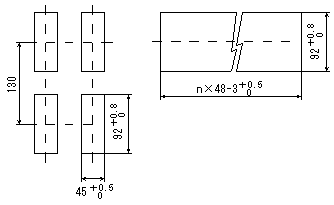 switchboard cutout 45 x 92 mm