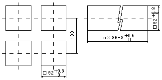 switchboard cutout 92 x 92 mm