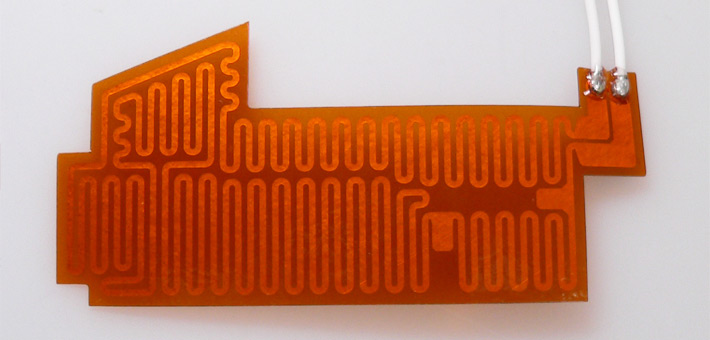 Contour adapted Polyimide (Kapton) heater design