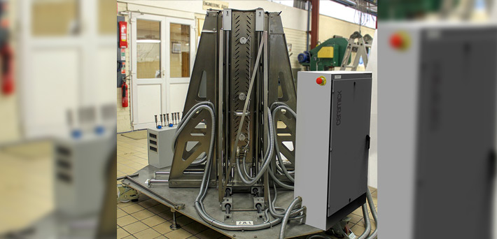 Four Column Vertical Curing System