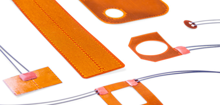 Various Kapton-Polyimide film heaters