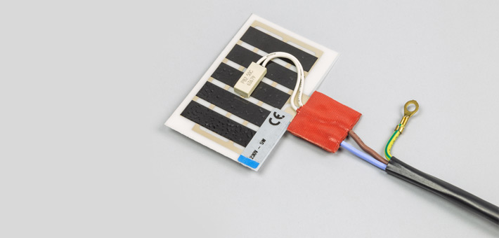 Polyester foil heater with limiter (Uchiya)