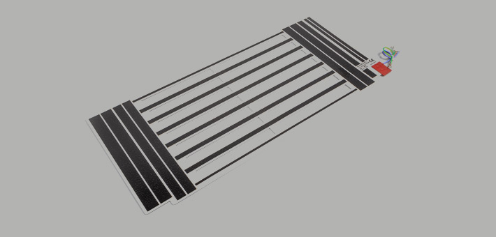 Polyester heating foil