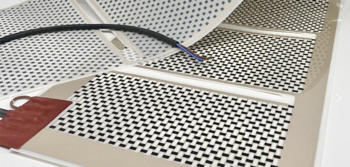 Self-Regulating PET Heater with PTC Ink