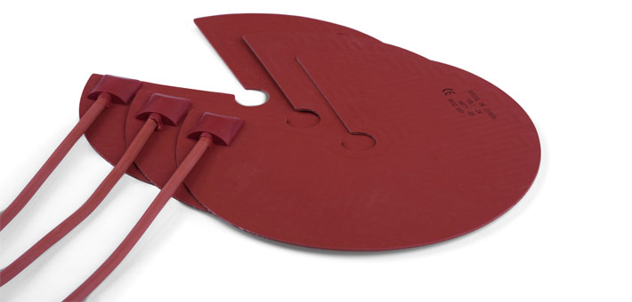 Silicone heaters with silicone cable