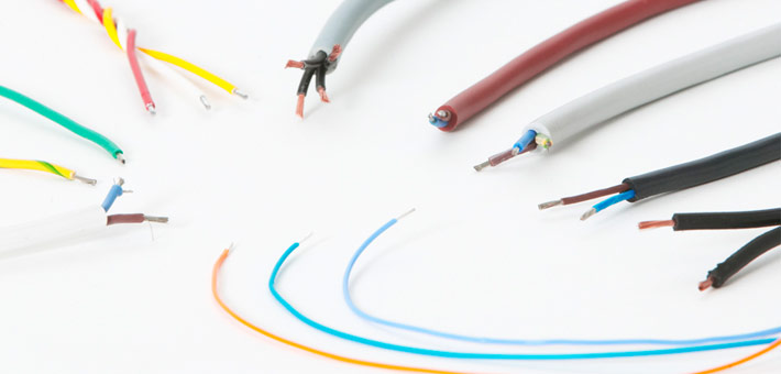 Selection of different types of leads
