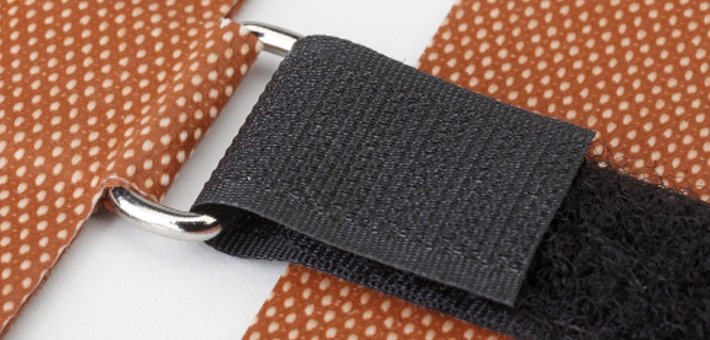 Silicone hater with velcro and eyelet